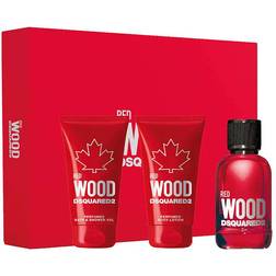 DSquared2 Red Wood Gift Set EdT 50ml + Shower Gel 50ml + Body Lotion 50ml