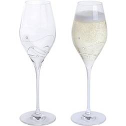 Dartington Glitz Champagne Glass 32cl 2pcs