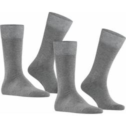 Falke Happy Men Socks 2-pack - Light Greymel