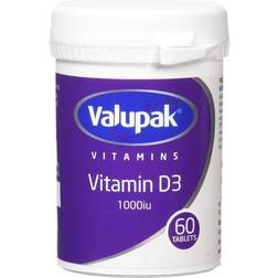Valupak Vitamin D3 1000iu 60 pcs