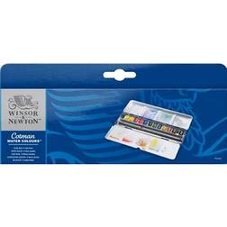 Winsor & Newton Cotman Water Colours Blue Box 12 Half Pan