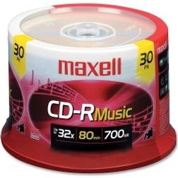 Maxell CD-R 700MB 32x Spindle 30-Pack