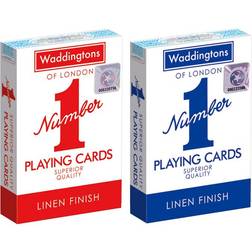 Waddingtons Number 1 Playing Cards - Red and Blue Twin Pack