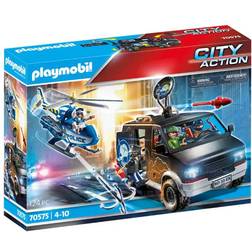Playmobil City Action Helicopter Pursuit with Runaway Van 70575