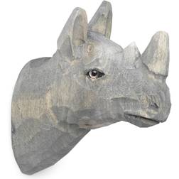 Ferm Living Animal Hand Carved Hook Rhino