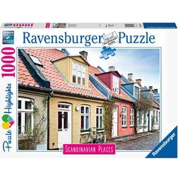Ravensburger Scandinavian Places Houses in Aarhus Denmark 1000 Pieces