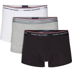 Tommy Hilfiger Stretch Cotton Trunks 3-pack - Black/Grey Heather/White