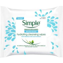 Simple Water Boost Hydrating Cleansing Wipes 25-pack