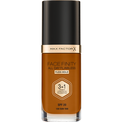 Max Factor Facefinity All Day Flawless 3 in 1 Foundation SPF20 #100 Sun Tan