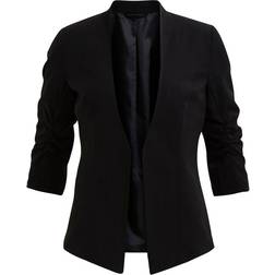 Vila 3/4 Sleeved Formfitted Blazer - Black