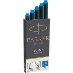 Parker Standard Washable Blue Ink Cartridges 5-pack