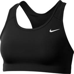 Nike Medium Support Swoosh Sports Bra - Black/White