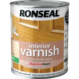 Ronseal Quick Dry Interior Varnish Matte Wood Protection Clear 0.75L
