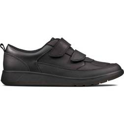 Clarks Youth Scape Flare - Black Leather