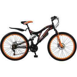 BOSS Black Ice 26 inch - Black and Orange Kids Bike