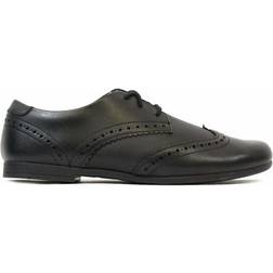 Clarks Youth Scala Brogues - Black Leather