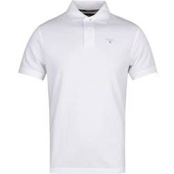 Barbour Tartan Pique Polo Shirt - White/Dress