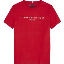 Tommy Hilfiger Boy's Essential 1985 Logo T-shirt - Deep Crimson (KB0KB05844-XNL)