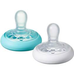 Tommee Tippee Closer to Nature Breast-like Soothers 0-6m 2-pack