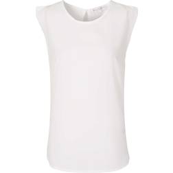 French Connection Classic Polly Plains Capped Sleeve T-shirt - Daisy White