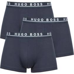 HUGO BOSS Stretch Cotton Trunks 3-pack - Dark Blue