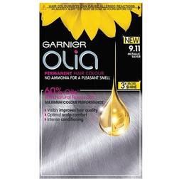 Garnier Olia Permanent Hair Color #9.11 Metallic Silver