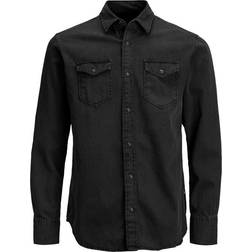 Jack & Jones Denim Shirt - Black/Black Denim