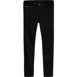 Tommy Hilfiger Tapered Slim Fit Black Jeans - Black Stretch