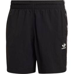 adidas Adicolor Classics 3-Stripes Swim Shorts - Black