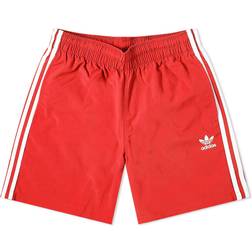 Adidas Adicolor Classics 3-Stripes Swim Shorts - Scarlet