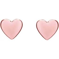 Ted Baker Harly Tiny Heart Earrings - Rose Gold
