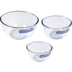 Pyrex Borosilicate Glass Bowl 3pcs