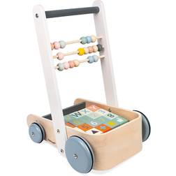 Janod Sweet Cocoon Cart with ABC Blocks