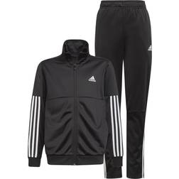 adidas Boy's 3-Stripes Team Track Suit - Black/White