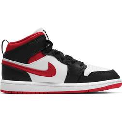 Nike Jordan 1 Mid PS - White/Black/Gym Red