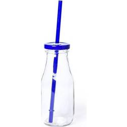 BigBuy 145495 Glass Jar with Straw 32cl
