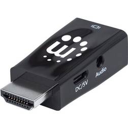 Manhattan HDMI-VGA/USB Micro B/3.5mm M-F Adapter