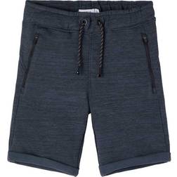 Name It Zip Pocket Sweat Shorts - Blue/Dark Sapphire (13190443)