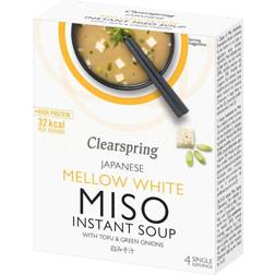 Clearspring Instant Miso Soup Mellow White with Tofu 4x40g 10g 4pack