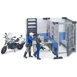 Bruder Bworld Police Station with Motorbike 62732