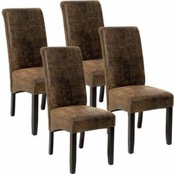 tectake 403628 Leather 4-pack Kitchen Chair 106cm 4pcs