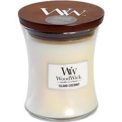 Woodwick Island Coconut Medium Scented Candle 275g