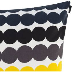 Marimekko Räsymatto Cushion Cover Yellow/Black/White (50x50cm)