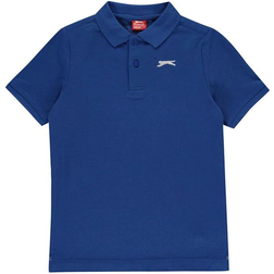 Slazenger Junior Boy's Plain Polo Shirt - Royal