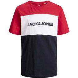 Jack & Jones Boy's Logo Block T-shirt - Red/Tango Red (12174282)