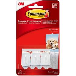 3M Command Micro Hooks 3-pack Picture Hook