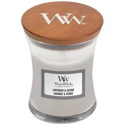 Woodwick Lavender & Cedar Small Scented Candle 85g