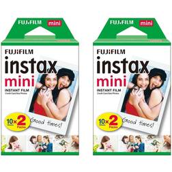 Fujifilm Instax Mini Credit Card Size Glossy 40x2 Pack