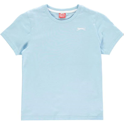 Slazenger Junior Plain T-shirts - Pastel Blue