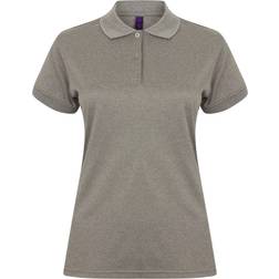 Henbury Ladies Coolplus Polo Shirt - Heather Grey